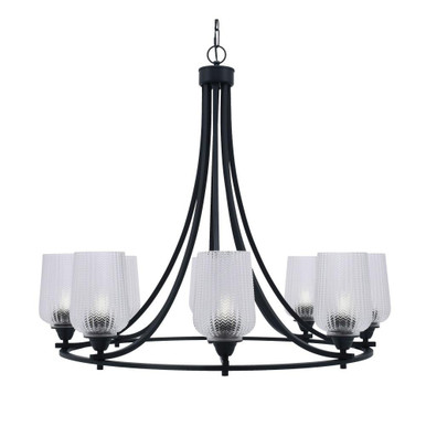 Paramount 8 Light Large Chandelier by Toltec 3408-BN-4250 - 3408-BN-4250