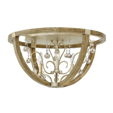Abingdon 3 Light 24 Inch Wide Flush Mount by Fredrick Ramond - FR37231SLF