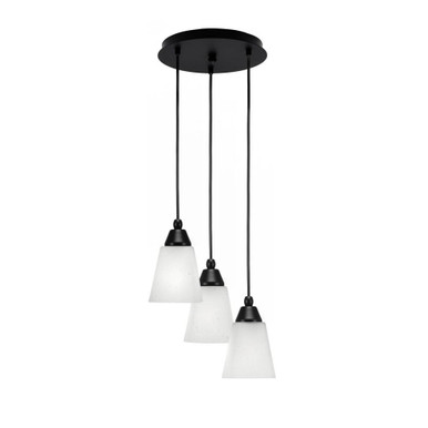 Array 3 Light Small Pendant 10.75 Inch Wide by Toltec - 1818-MB-10.75