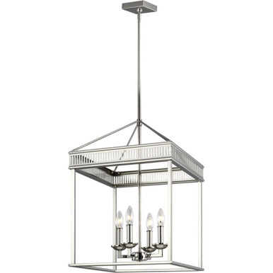 Sean Lavin 4 Light Small Transitional Chandelier by Visual Comfort Studio - f3275/4pn