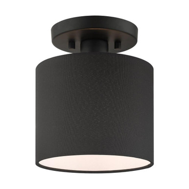 Bainbridge 1 Light 7 Inch Wide Semi Flush Mount by Livex - 45661-04