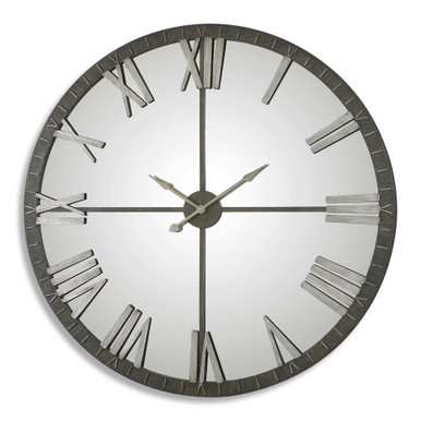60 Inch Oversized Round Wall Clock by Bailey Street Home - 208-BEL-1874138