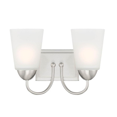 Malone 2 Light Vanity Light by Designers Fountain - D267M-2B-BN