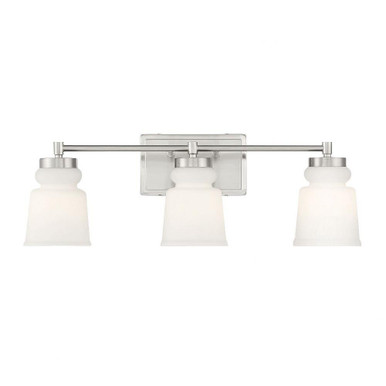 3 Light Contemporary Vanity Light 24 Inch Wide by Meridian - M80058