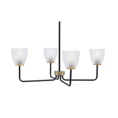 Sandia 4 Light Chandelier 10 Inch Tall and 29 Inch Wide by Toltec - 6204-10-29