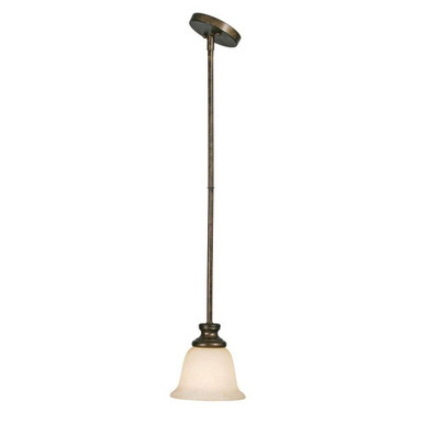 Heartwood 1 Light Small Pendant by Golden - 8063-M1L BUS