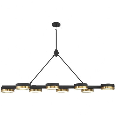 Ashor 8 Light Small Linear Chandelier by Savoy House - 1-1636-8-143