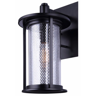 Julee 1 Light Outdoor Wall Lantern 18.5 Inch Tall by Canarm - IOL522BKC