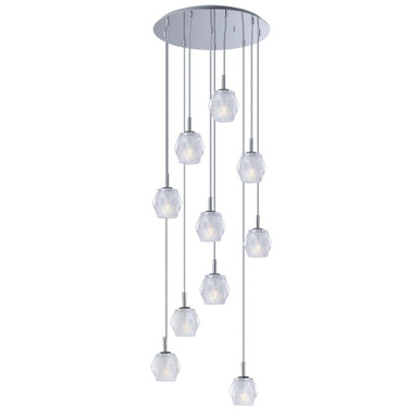 Tangent 40W 10 LED Light Large Pendant by ET2 - E20717-82PC
