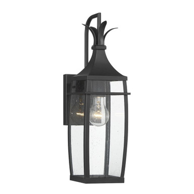 Montpelier 1 Light Outdoor Wall Lantern by Savoy House - 5-768-BK