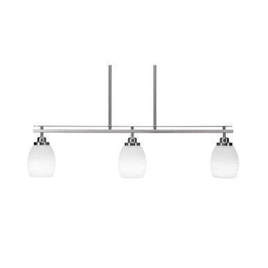 Odyssey 3 Light Oversized Island Pendant 9 Inch Tall by Toltec - 2636-BN-615