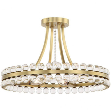 Boig Road 4 Light 18 Inch Wide Semi Flush Mount by Bailey Street Home - 49-BEL-692500