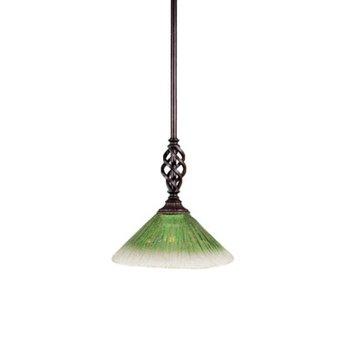 Elegante 1 Light Small Stem Pendant 10.75 Inch Tall by Toltec - 80-10-1075-
