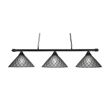 Oxford 3 Light Small Billiard Chandelier by Toltec - 373-MB-918