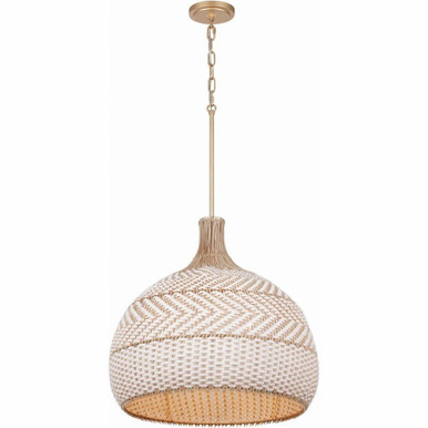 Zanzibar 5 Light Medium Pendant by Crystorama - ZAN-9005-SG