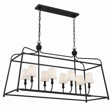 Hayfield Gardens 8 Light Linear Chandelier by Bailey Street Home - 49-BEL-4955225