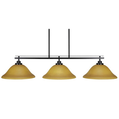 Odyssey 3 Light Oversized Linear Island Pendant 45 Inch Length by Toltec - 2636-45-85-45