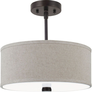 Dayna 2 Light 14 Inch Wide Semi Flush Mount by Visual Comfort Studio - 77262