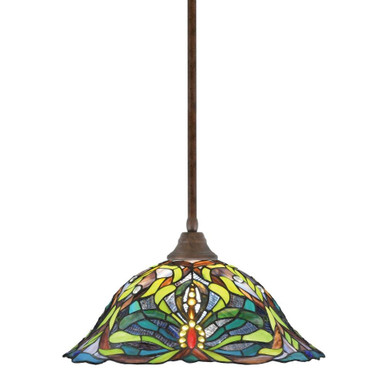 Any 1 Light Large Pendant 10 Inch Tall by Toltec - 26-16-10-