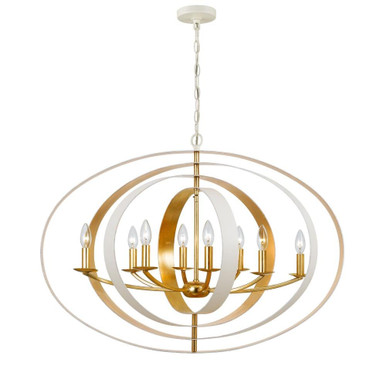 Park Lee Road 8 Light Oversized OVal Chandelier by Bailey Street Home - 49-BEL-1083671