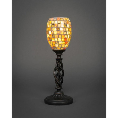 Elegante 1 Light Mini Table Lamp 16.5 x 6 Inches by Toltec  - 61-DG-408