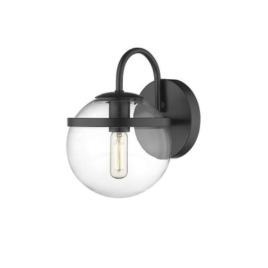 Sands 4W 1 LED Light Vanity Light by Innovations - 350-1W-BK-CL