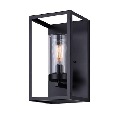 Kace 1 Light Outdoor Wall Lantern by Canarm - IOL576BK