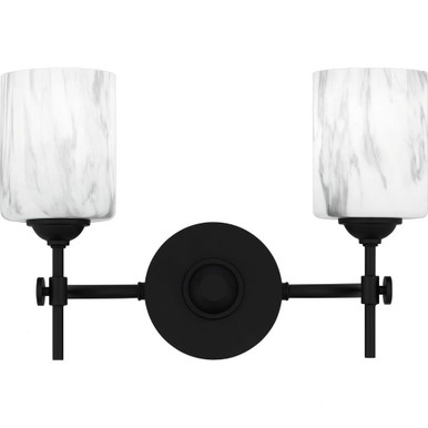Aria Two Light Vanity Light by Quoizel - ARI8615MBK