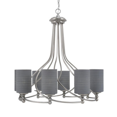 Capri 8 Light Large Chandelier by Toltec 908-BN-4069 - 908-BN-4069