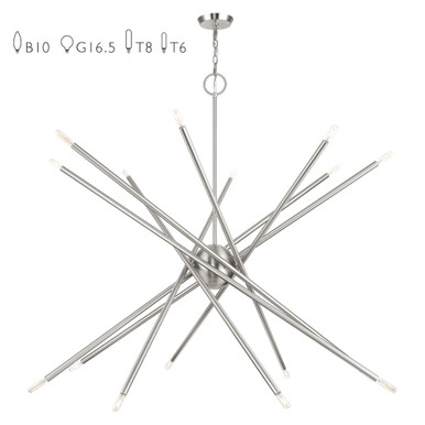 Soho 16 Light Oversized Foyer Chandelier by Livex - 46758