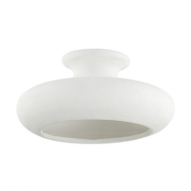 Annie 1 Light 16 Inch Wide Semi Flush Mount by Hudson Valley - BKO1200-AGB/CWL