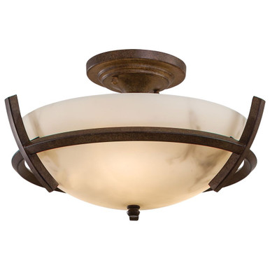 Calavera 3 Light 14 Inch Wide Semi Flush Mount by Minka Lavery - 687-14