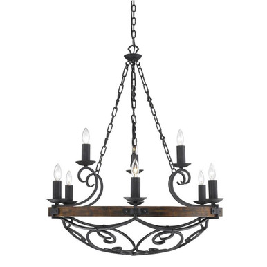 Madera 9 Light Oversized Chandelier by Golden - 1821-9