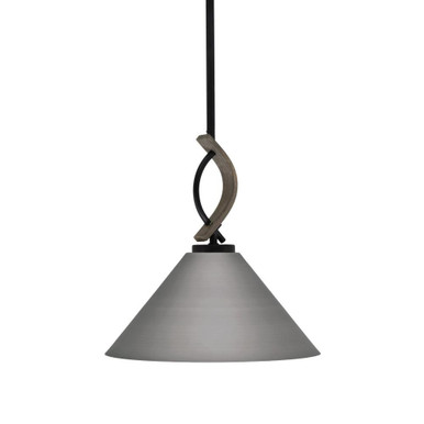 Monterey 1 Light Medium Pendant 13.5 Inch Tall by Toltec - 2901-MBDW-420-BN