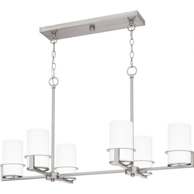 Seymour 6 Light Oversized Linear Chandelier by Quoizel - SEY636