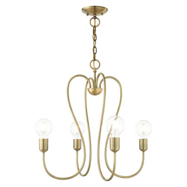Lucerne 4 Light Small Chandelier by Livex - 41364
