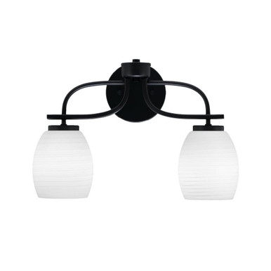 Cavella 2 Light Vanity Bar Light 16.5 Inch Length by Toltec - 3912-MB-615