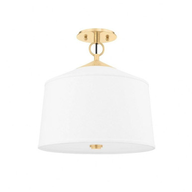 Moorlands Spur 1 Light 14 Inch Wide Semi Flush Mount by Bailey Street Home - 116-BEL-4623805