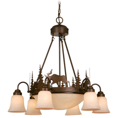 Yellowstone 9 Light Medium Chandelier by Vaxcel - CH55606BBZ