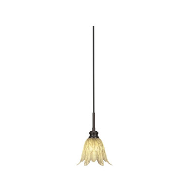Edge 1 Light Small Cord Pendant 10.5 Inch Tall by Toltec - 1152-7-10.5