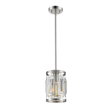 Mersesse 1 Light Mini Pendant 8.5 Inch Tall by Z-Lite - 6007MP-BN
