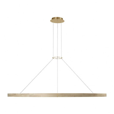 Ashok 120W 1 LED Chandelier 65 Inch Wide by Visual Comfort Modern - SLCH66327HABWWO
