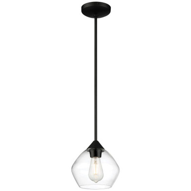 Vintage 7W 1 LED Small Pendant by Access - 28103LEDDLP-MBL/CLR