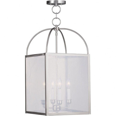 Milford Four Light Chain Hanging Lantern by Livex - 4046-07