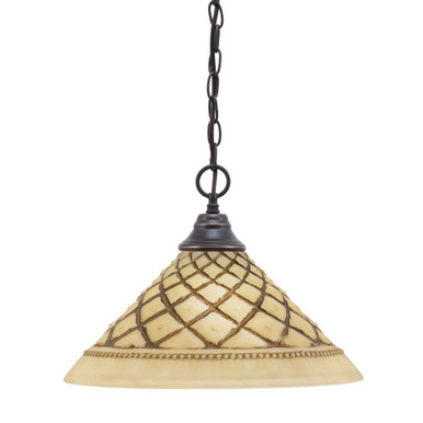 Any 1 Light Large Pendant 11.25 Inch Tall by Toltec - 10-16-1125-