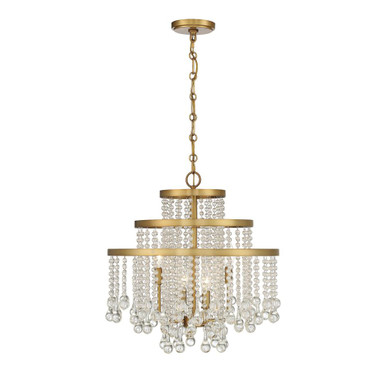 Luna 4 Light Small Chandelier by Savoy House - 1-1866-4-322