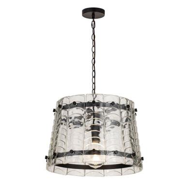Ruche 1 Light Pendant 11.5 Inch Tall and 16 Inch Wide by Maxim - 21871CLBZ