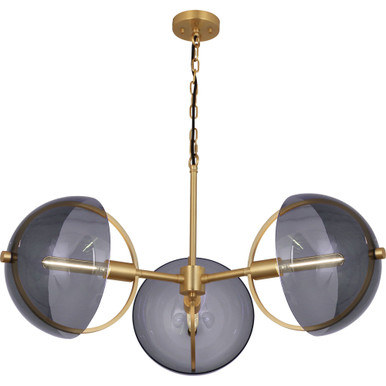 Mavisten Edition Copernica 3 Light Large Chandelier by Robert Abbey - 603