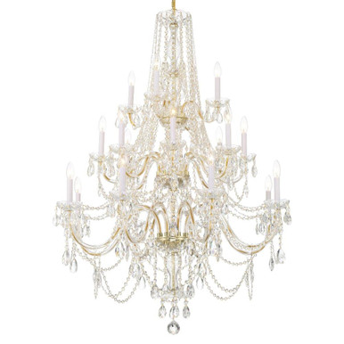 Traditional Crystal 20 Light Oversized Chandelier by Crystorama - 1157