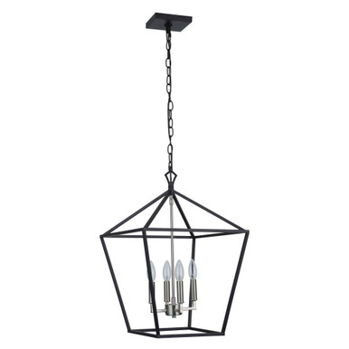 Flynt Ii 4 Light Large Foyer Pendant 23.38 Inch Tall by Craftmade - 56335